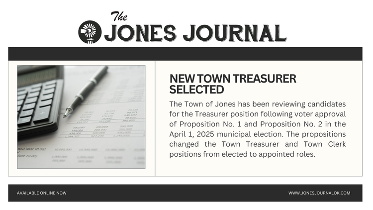 New Town Treasurer Selected
