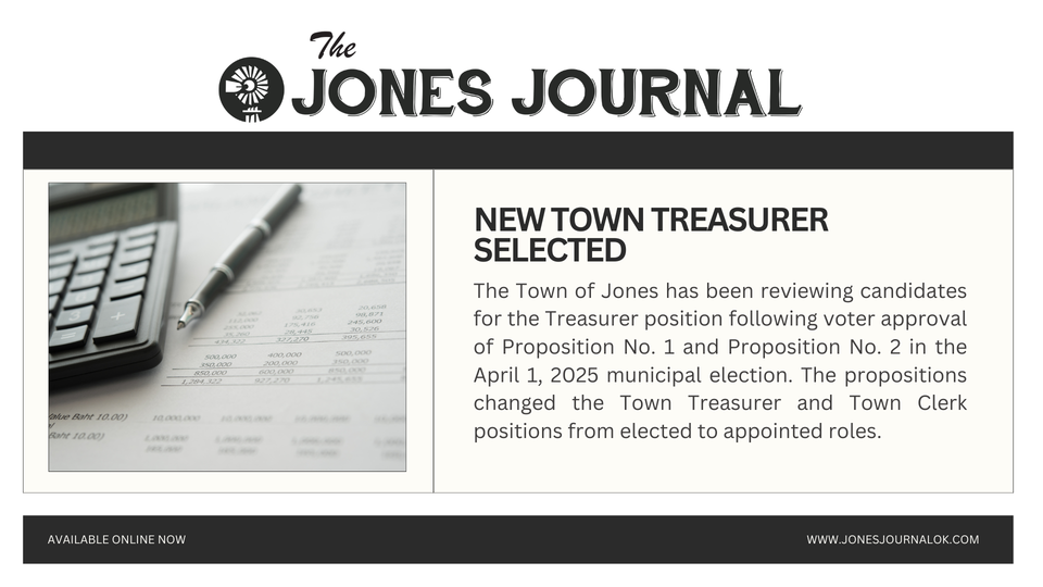 New Town Treasurer Selected