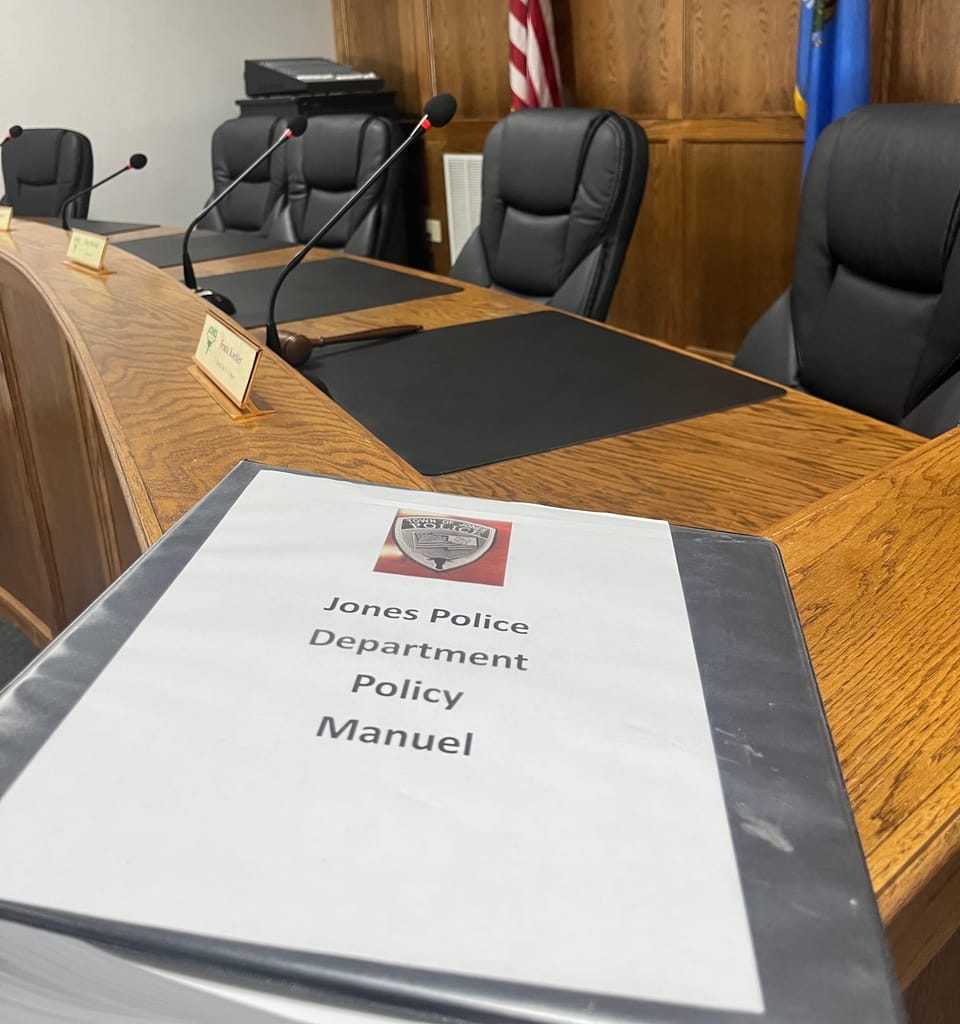 Police Policies Released Ahead of Wednesday Special Meeting in Jones